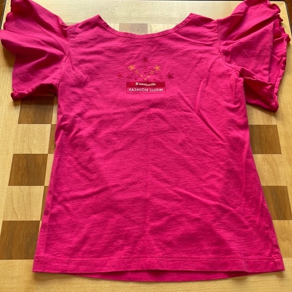 Rare AG American Girl Fashion Show Flutter Sleeve Tee Top Girl Sized 7 - Picture 2 of 3